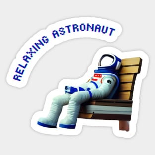 Relaxing Astronaut Sticker